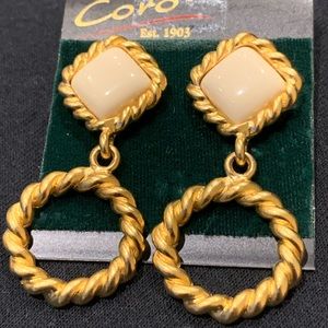 90’s Vintage gold plated Earrings by Corro